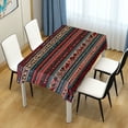 thumbnail image 4 of Yayeee Tablecloths 60" x 108" Rectangle Wrinkle Resistant Party Table Cover, Tribal Geometric, 4 of 8