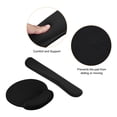 thumbnail image 4 of Uxcell Keyboard Wrist Pad Mouse Wrist Rest Ergonomic Wrist Support Comfortable Memory Foam Style 3, Black 1 Set, 4 of 5