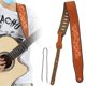 thumbnail image 4 of BR Correa de guitarra Mate Cuero de vaca real Guitarras acústicas eléctricas Accesorios para instrumentos musicales, 4 of 10