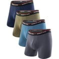 thumbnail image 1 of Calzoncillos bóxer BAMBOO COOL, ropa interior para hombre, paquete de 4, 1 of 5