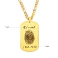 thumbnail image 2 of Men's Custom Name Necklace Hip Hop Personalised Pendant Necklace,Gold, 2 of 4