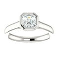 thumbnail image 2 of 2.00 Ct Brilliant Cut Ascher Natural Moissanite Engagement Rings for her Solid 18K White Gold, 2 of 8