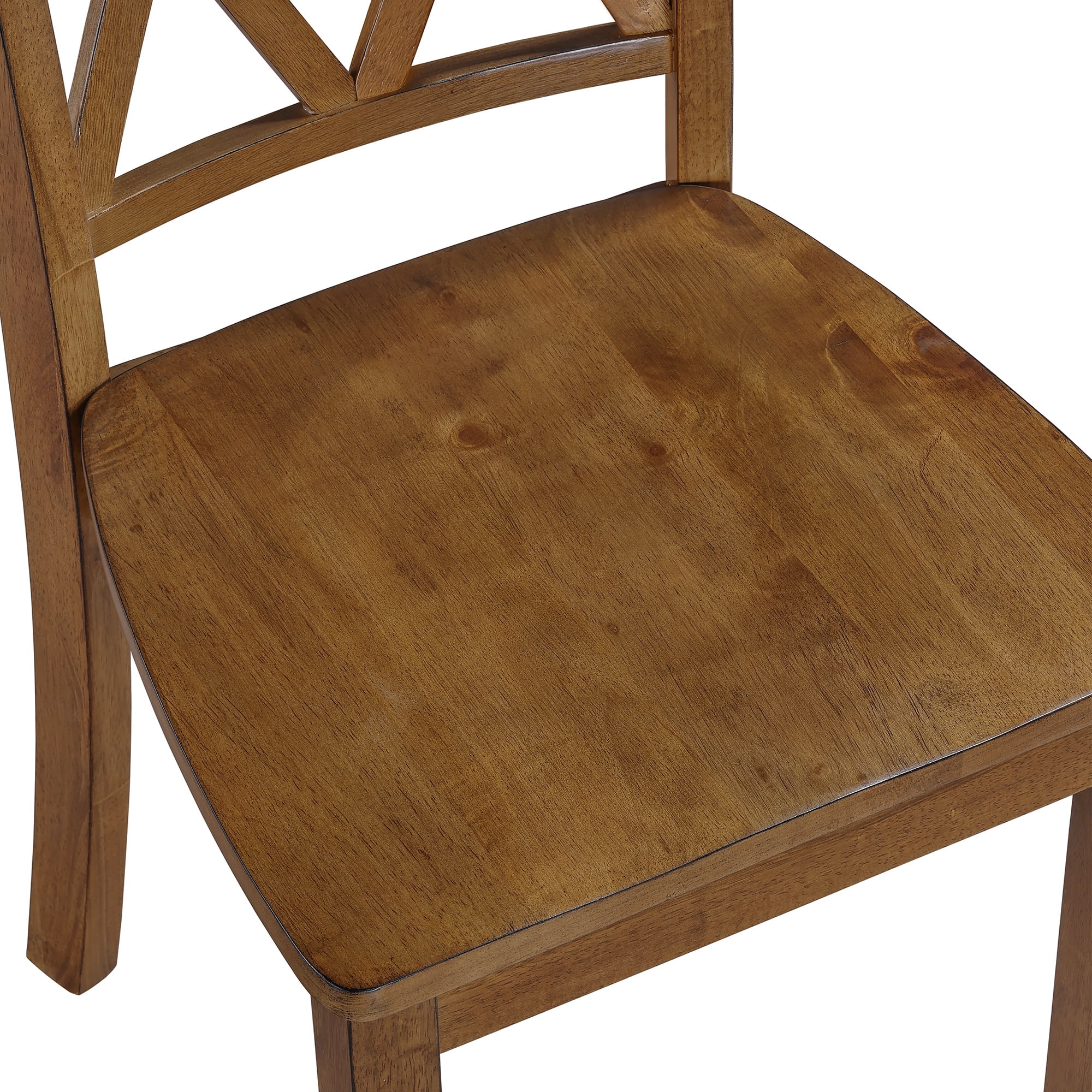Duhome Solid Wood Dining Chairs Set of 4 Modern Cross Back Chairs for Kitchen, Dining Room,Walnut