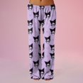 thumbnail image 1 of Anime Pajamas for Women Girls Cute Cartoon Cat Print Kawaii Casual Sleep Pajama Pants, 1 of 5