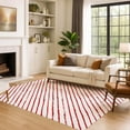 thumbnail image 7 of Addison Rugs Mayfield Premium Machine Washable Transitional Holiday Stripe Red Rectangle Rug, 10' x 14', 7 of 7