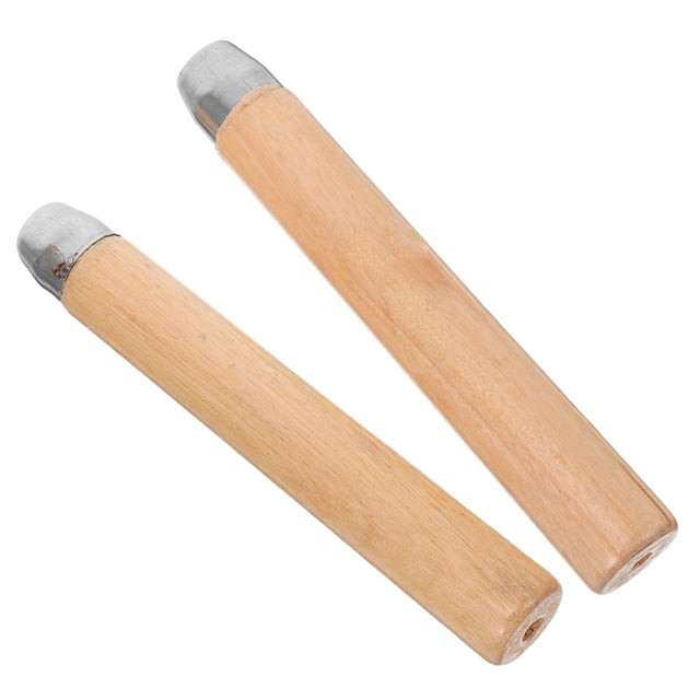 WRITWAA Wood Lathe Handle for Kitchen Use Durable Solid Wood Grip Secure File Replacement Accessory Light Yellow 17cm