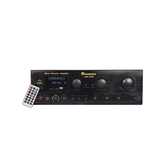 Receptor Estéreo SOUNDTRACK STA-3700 120W+120W Karaoke USB SD Card FM