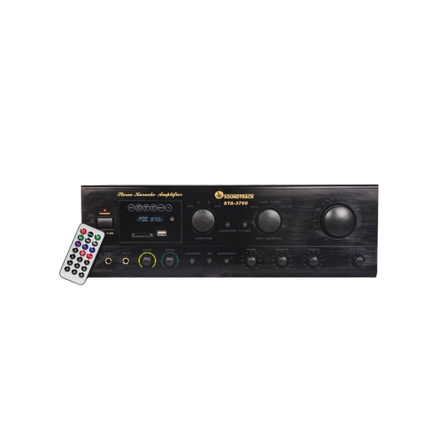 Receptor Estéreo SOUNDTRACK STA-3700 120W+120W Karaoke USB SD Card FM