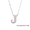 thumbnail image 3 of HYLLai Name Necklace for Women, Customizable Initial Pendant, Silver Plated Chain, Personalized Gift for Mom, Daughter, or Friend (J), 3 of 4