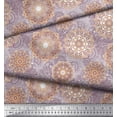 thumbnail image 2 of Soimoi Poly Georgette Fabric Floral Mandala Artistic Print Fabric by The Yard 42 Inch Wide, 2 of 3