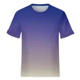 thumbnail image 3 of B91xZ Tuniques Grande Taille pour Femmes Col Rond Manches Courtes Pull-Over, Violet S, 3 of 3