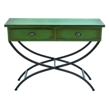 Benzara Metal Wood Table With Accentuated Curved Legs Benzara Metal Wood Table With Accentuated Curved Legs