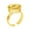 gold-Large with divider, variant on Metal Glues Rings for Eyelash Extensions, Adhesive Rings Holder