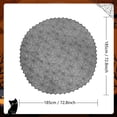 thumbnail image 2 of THOPBPRK Halloween Round Lace Tablecloth, Black Spiderweb Design Table Cover for Party Decor, Gothic Style Polyester Dining Tablecloth for Holiday Home Decoration, 2 of 6