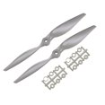 thumbnail image 1 of Hélices RC CW 10x7 Pulgadas 2-Palas para Avión Nylon Gris 2Pcs con Anillos Adaptadores, 1 of 4
