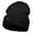 Black, variant on I Love K-Pop Embroidered 12 Inch Long Knitted Beanie - Black OSFM