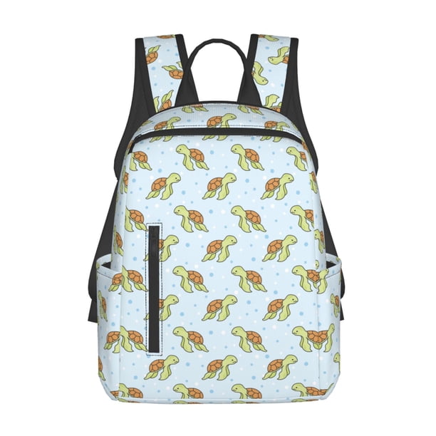 Balery Cartoon Sea Turtle Mochila ligera para hombre y mujer: duradera e impermeable, ideal para la escuela, el trabajo, viajes y uso diario.