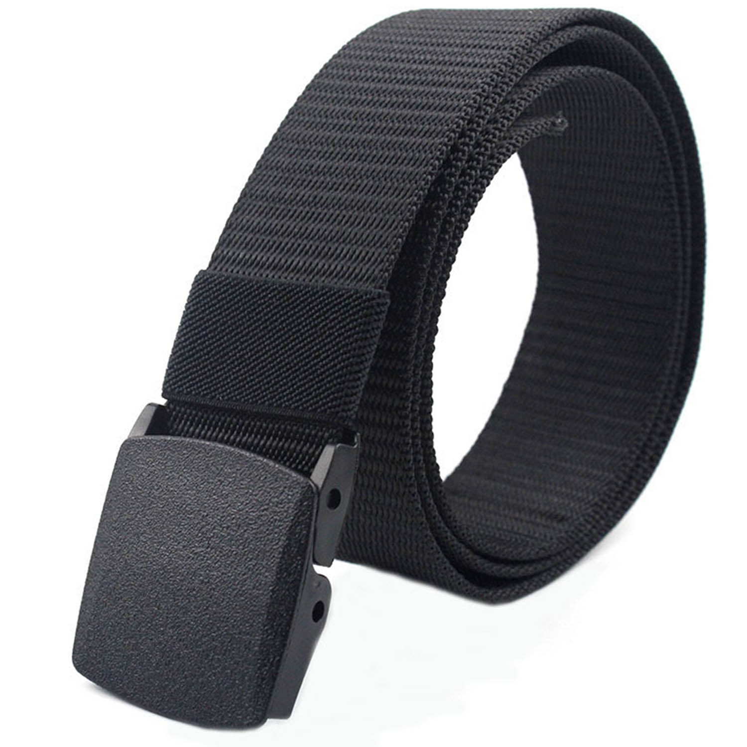 mens and womens casual style nylon belt Anti-allergic YKK plastic steel buckle 