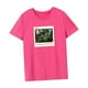 thumbnail image 5 of Camiseta para mujer de verano simple y ligera con cuello redondo para el trabajo, camping, compras Rosa Rosa, 5 of 7