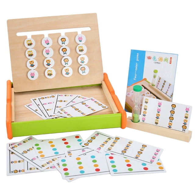 Wooden Color Matching Logic Chess Game For Kids Early Learning Educational Toy Sorting Puzzle Toy 600G Weight