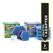 Clorox ScrubMate Adapter Kit and ScrubMate XL Bath and Tile Refill Combo Pack; 7 Disposable Pads