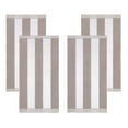 thumbnail image 5 of Superior Cabana Striped 4-Piece Oversized Cotton Beach Towel Set, Light Grey, 5 of 8