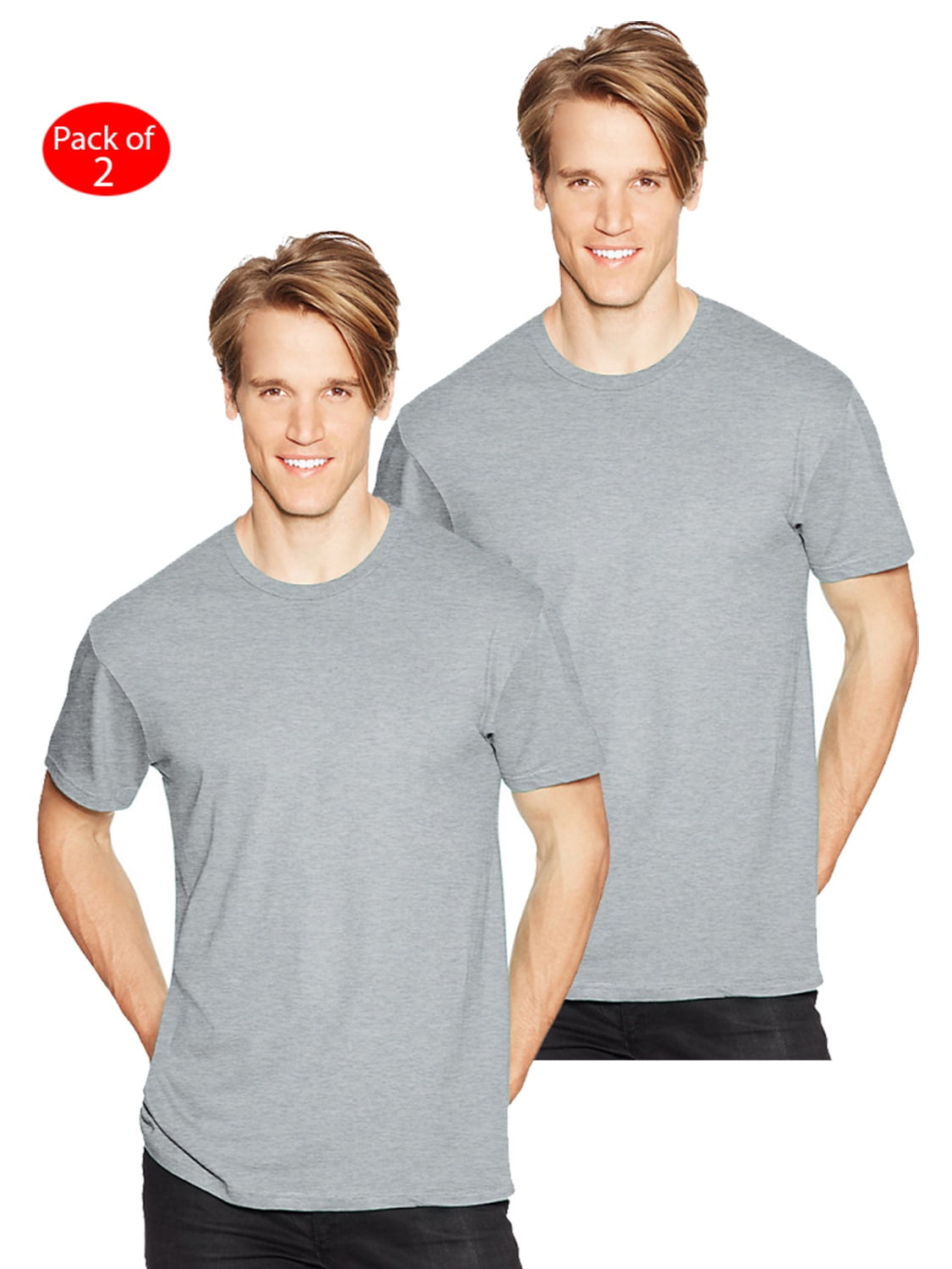 Hanes Hanes Men's NanoT; Tshirt, Color Light Steel, Size S