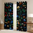 thumbnail image 2 of Erosebridal Teens Animal Bears Blackout Curtains Set of 2 (52x84 Each),Kids Boys Girls Camping Tents Window Curtains,Ultra Soft Home Decor, 2 of 6