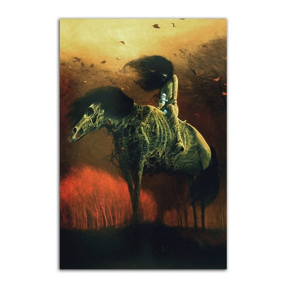 Zdzislaw Beksinski Art Painting Children In Krakow Poster Wall Art Picture Print Canvas Poster Modern Room Decoration Mural