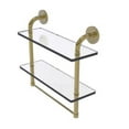 thumbnail image 3 of Remi Collection 16 Inch Two Tiered Glass Shelf with Integrated Towel Bar, 3 of 7