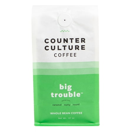 Counter Culture Coffee Big Trouble Blend, Medium Dark Roast, Whole Bean Coffee, 12 oz