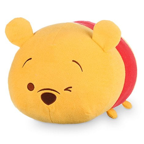 Winnie the Pooh ''Tsum Tsum'' Winking Face Plush - Large - 17'', Large sized ''Tsum Tsum'' plush