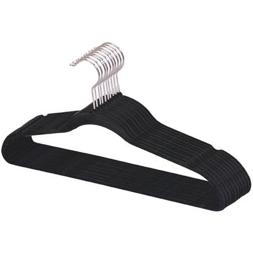 Coat Hangers Set of 200 Non-Slip Velvet Storage Holder Hanging Clothes Rack Red
