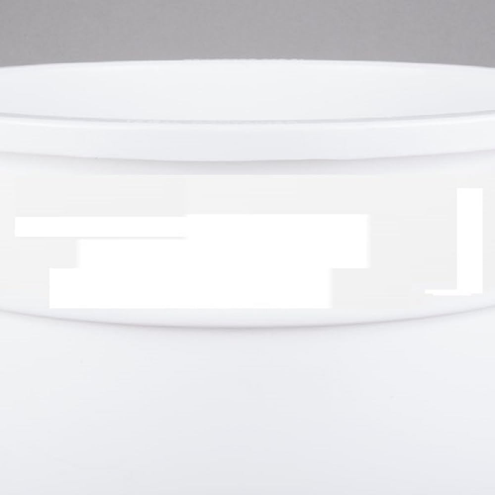 TrueCraftware- 10 Gallon Round Trash Can 15-1/2" Diameter x 16-5/8" Height White Color- Wastebasket Garbage Bin Recycling Bin Kitchen Bathroom Bedroom Office Trash can