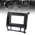 thumbnail image 4 of 2Din Car Radio Stereo Navigation Panel Black Frame for 1500 2500 3500 2014-2018 Stylish Look Dash Panel, 4 of 7