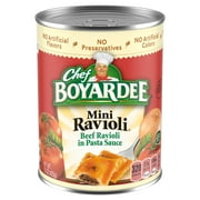 Chef Boyardee Mini Beef Ravioli Canned Pasta, 15 oz