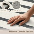 thumbnail image 6 of ODIKA 6'x9' Washable Area Rug Non-Slip, Chair-Friendly, Under Striped Door Cabana Farmhouse Layout Ticking Panel Front for Dining Room, Table, Office Décor, 6 of 7