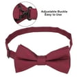 thumbnail image 5 of TSV 3pcs Men's Tie Set, Plain Neckties, Bow Tie and Pocket Square for Business and Wedding, 5 of 7