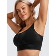 thumbnail image 4 of Top CRZ YOGA Butterluxe con escote redondo y espalda en U negro talla grande, 4 of 5