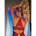 thumbnail image 1 of Ropa interior sexy europea y americana con perspectiva de encaje y entrepierna libre, pijama sexy unido, 1 of 5