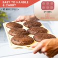 thumbnail image 3 of Bake Boss Moldes Para Muffins De Silicona Con Tapa Gigante Para Hornear Molde Para Muffins Gigante De Silicona De 4 Pulgadas Molde Para Huevos De 6 Tazas Para Hornear Muffins Ingleses Whoopie Pies Boc, 3 of 5