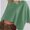 Laurel green, variant on Women's Sleeve Crewneck T Shirts Loose Casual Summer Tops Comfy Basic Tees