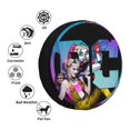 thumbnail image 4 of Harley Quinn Animated Spare Tire Cover Waterproof Dust-Proof Universal Wheel Tire Cover Protector Accessories 14" 15" 16" 17", 4 of 7