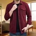 thumbnail image 4 of Maqroz Men's Button Down Shirt Long Sleeve Casual Plus Size Shirt Jacket Fashion Lightweight Formal Shacket Outerwear Tops with Double Pockets, 4 of 5