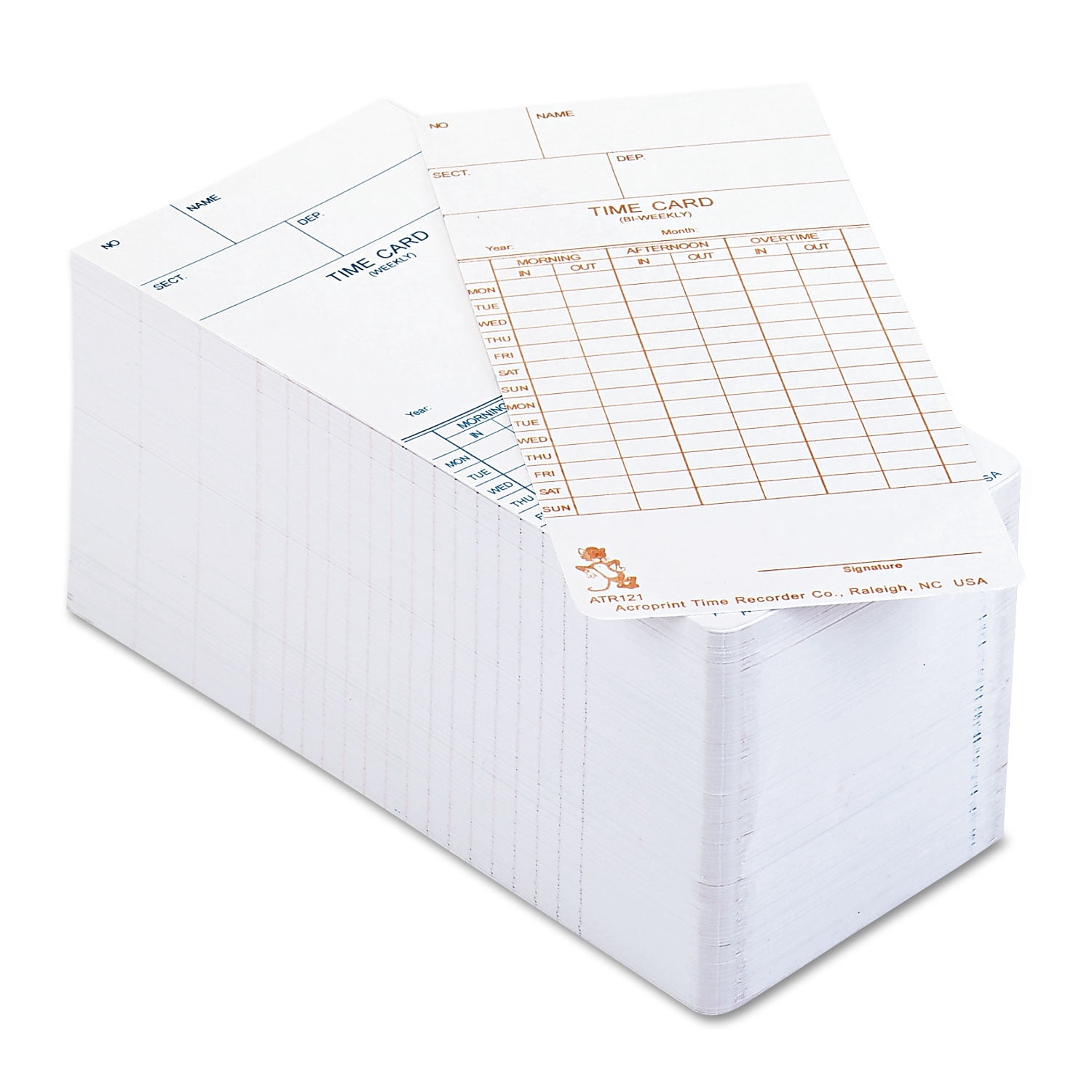 Weekly/Bi-Weekly Time Cards