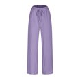 thumbnail image 6 of REALiKUN Linen Pants Women Cotton Linen Straight Leg Lightweight Pants Summer Pants, 6 of 6