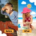 thumbnail image 2 of Protective Baby Bucket Sun Hat With UPF 50+ Protection Adjustable Infant Summer Beach Hats For Boy & Girl Breathable Toddler Swim Pool Play Sunhat With Wide Brim 0-12 Months Hot Pink XS, 48 CM, 2 of 5