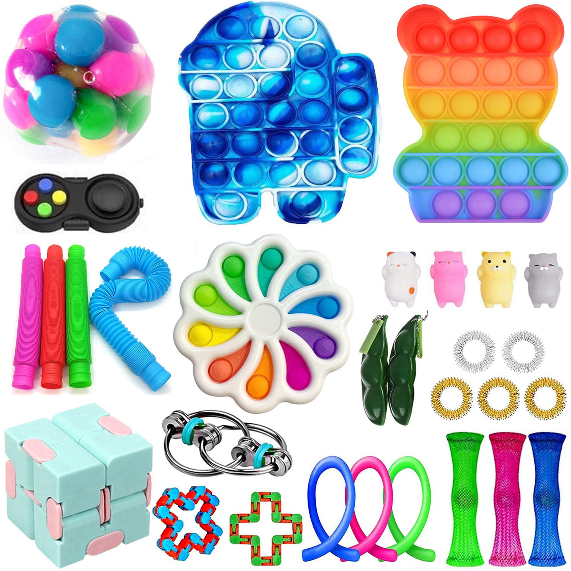 12X Fidget Toys Anti Stress Sets Gift Adults Children Sensory Relief Figet Toys 