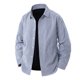 thumbnail image 2 of pstuiky camisas de manga larga para hombre, Camisa informal de manga larga con solapa y botones a rayas para hombre. Tops casuales para hombres xxl, 2 of 4