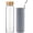 Gray, variant on Jointown Glass Water Bottle 32 oz Wide Mouth with Sleeve Bamboo Lid Motivational Water Bottle With Time Marker Reusable Safe for Hot Cold Drinks Bpa Free (Green)
